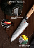 FUJUNI BD Series Damascus Steel 7.3" Chef's Knife