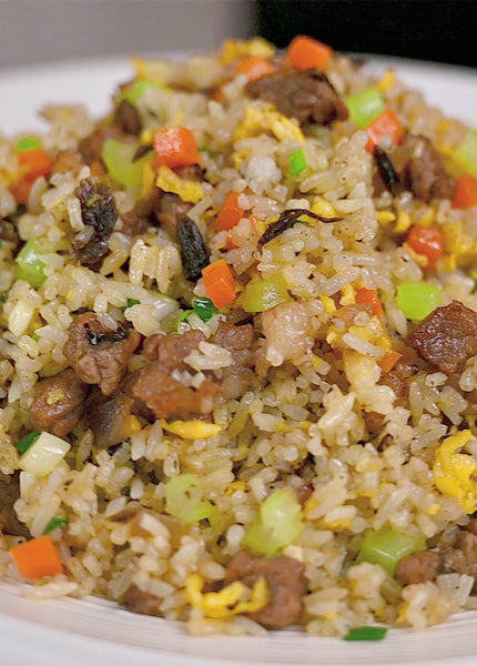 No.005 Fried Rice with Diced Beef and Olives