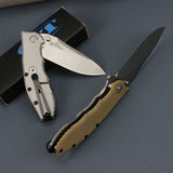 G10 non-slip handle high hardness outdoor camping folding knife