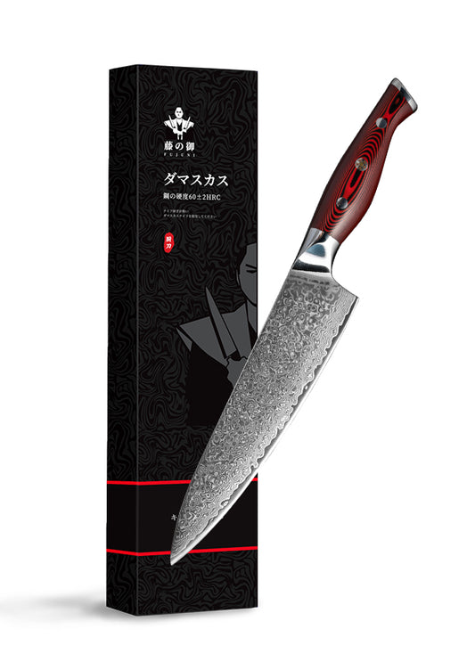FUJUNI HF Series Damascus Steel 8" Chef's Knife