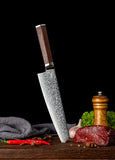 FUJUNI LF Series Damascus Steel 6" Kiritsuke Knife