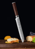 FUJUNI LF Series Damascus Steel 8" Bread Knife