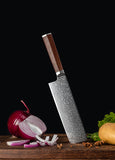 FUJUNI LF Series Damascus Steel 7" Nakiri Knife