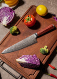 FUJUNI LF Series Damascus Steel 8" Chef's Knife