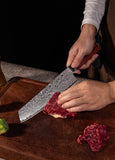 FUJUNI LF Series Damascus Steel 8" Kiritsuke Knife