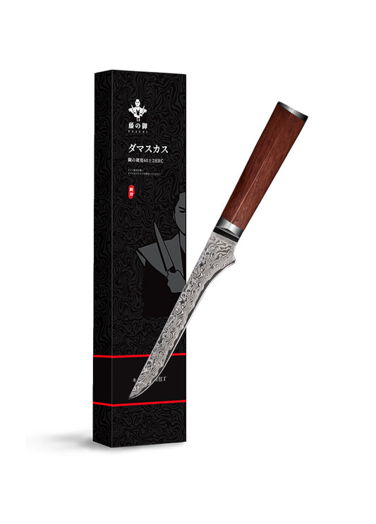 FUJUNI LF Series Damascus Steel 5.5" Boning Knife