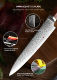 FUJUNI LF Series Damascus Steel 8" Slicing Knife