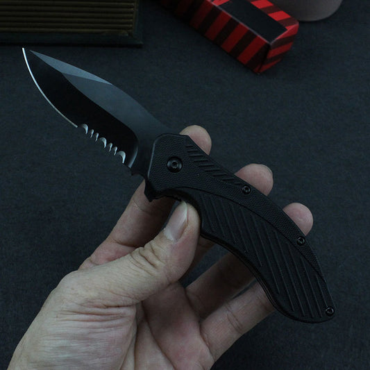 Folding knife self-defense outdoor camping multi-functional knife portable nylon 8Cr13MoV folding knife