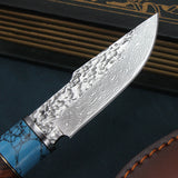 VG-10 Damascus steel outdoor knife cocobolo handle collection handmade knife camping camping self-defense knife
