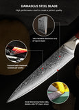 FUJUNI HF Series Damascus Steel 5" Utility Knife