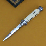 Multifunctional Italian Mafia Folding Knife No. 9 Tactical Knife with Resin Handle