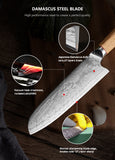 FUJUNI FQ Series Damascus Steel 7"Santoku Knife